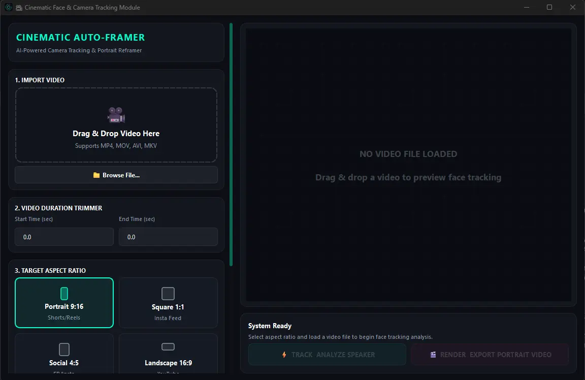 Video Cutter and Tracker